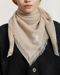 Woven Triangle Scarf - Santosh clothing